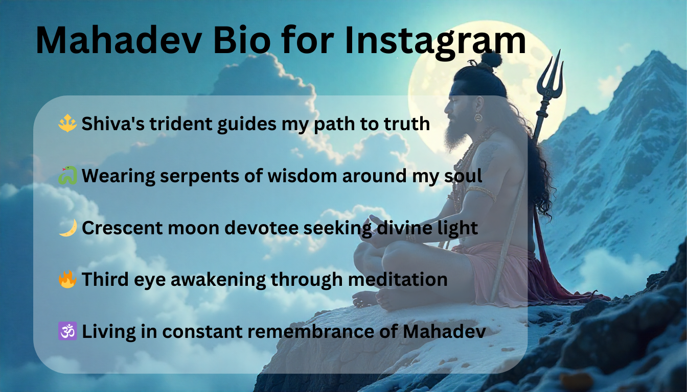 200+ Mahadev Bio for Instagram Ideas with Sanskrit Quotes